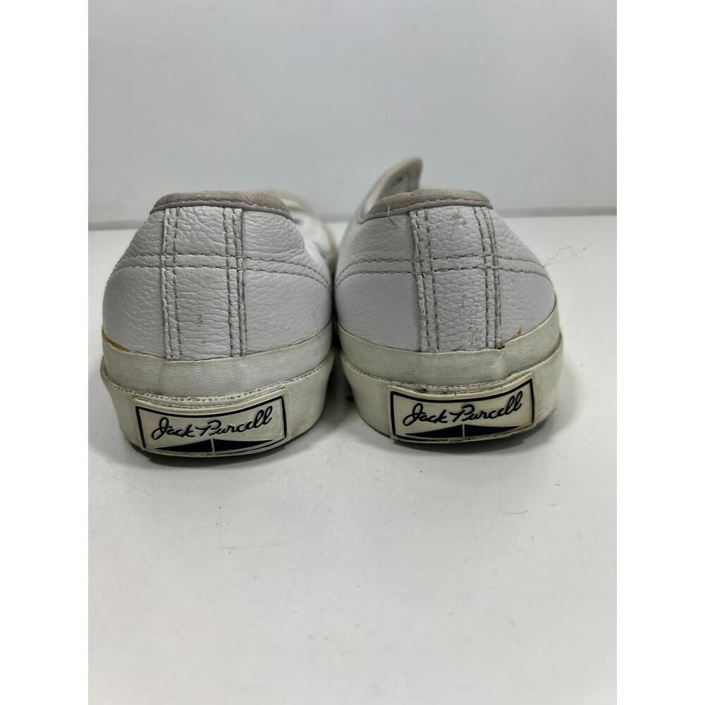 Converse Jack Purcell White Leather Low top Sneaker Men’s 3 Women’s 4.5 - Picture 4 of 8
